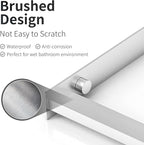 Towel Racks for Bathroom, Towel Holder for Bathroom Wall, 304 Stainless Steel Bathroom Towel Rack Wall Mounted for Storing Towels, Robes, Bathroom Towel Holder with Hooks, Bathroom Towel Storage, Pro