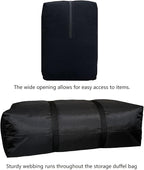 Extra Large Storage Duffle Bag for Travel, Black Oversized Giant Big Traveling Duffle Bag