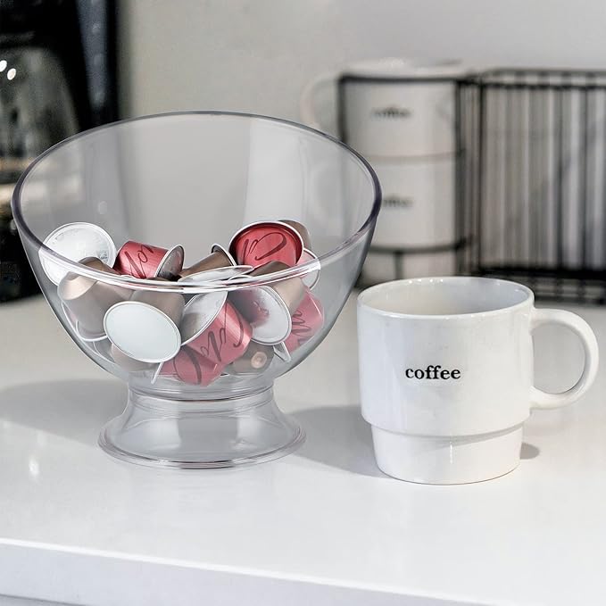 MOLIGOU Coffee Pod Holder Bowl, Coffee Capsule Container, Coffee Pod Storage Organizer for Kitchen Counter