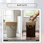 LFH Home Cotton Canvas Large Laundry Bag with Handle, Heavy Duty Drawstring Closure Washable Laundry Bags, School Travel, Home, Hotel, College Dorm, Organizer Sack, Toys Clothes 24x36-Beige