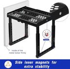 Locker Organizer Shelf， Adjustable Width and Height, Ideal Locker for School, Office, and Gym Lockers (Blue)