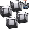 SOUJOY 4 Pack Popup Laundry Hamper, Collapsible Mesh Laundry Baskets with Handles, Foldable Clothes Hamper, Easy to Open, Portable for Laundry Storage, Kids Toy, College Dorm or Travel