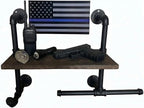 Heavy Duty Tactical Gear Rack Wall Mount Police Vest Hanger Plate Carrier Stand Storage Rack Display Stand for Police, Motorcycle, Cycling for Helmet, Belt, Football Suit (1)
