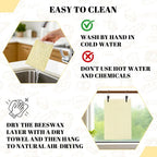 2 Pack Beeswax Bread Bags - 17x13 Inch Reusable Bread Storage Bags,Bees Wax Lined Bread Bags for Home Cooks fresh bread storage Easy Clean (Berry orange)