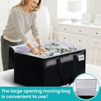 Extra Large Moving Boxes-Moving Bags with Zipper, Carrying Handles and Tag Pocket-Moving Supplies for Space Saving-Totes for Storage-for moving, Storage, Camping and Travel 93L-2 Pack