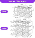 Can Organizer for Pantry, Upgraded Thickened Modular 3-Tier Combinable Can Storage and Beverage Dispenser Rack,Canned Food Organizer Rack Holds 36 Cans, Clear Can Holders for Pantry and Fridge