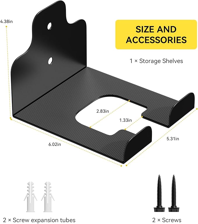 Garage Organizer Trimmer Rack, Garden Power Tool Hanger Weed Whackers Holder Wall Mounted for Grass Trimmer, Hedge Trimmer, Garage Trimmer, Garden Tools,4 Pack