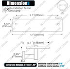 KOKOSIRI Wall Shelves Floating Shelf 12'' Gold Stainless Steel Bathroom Hardware Tempered Glass Hanging Rack Storage/Room Decor 2 Pack B1105BG-L12-P2