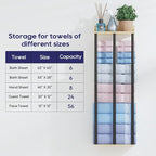 34 Inch Bathroom Towel Rack with Shelf – Modern Towel Holder for Bathroom Wall Mounted, Holds 6 Large Bath Towels, Rolled Towel Organizer for Bathroom, Laundry Room, and Small Space Storage