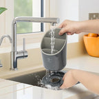Utensil Drying Holder for Kitchen Counter，Kitchen Utensil Crock with Detachable Base Self Draining Small Utensil Cutlery Flatware Silverware Holder Drainer Cup（Black）