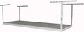 SafeRacks – 3x8 Overhead Garage Storage Rack - Height Adjustable Steel Overhead Storage Rack - 500 Pound Weight Capacity (White, 24"-45")