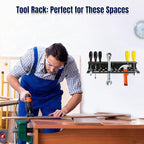 Screwdriver Organizer Wall Mount for Pliers, Screwdrivers, Garage Workshop Storage, Stores up to 43 Pliers or Small Tools, Ideal Gift for Men