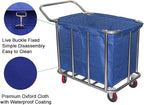 Removable Waterproof Liner Bag for Rolling Laundry Basket, Commercial Laundry Cart Replacement Liner Bag, Detachable Storage Bags(Beige)