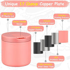 19oz Insulated Vacuum Food Jar with Buckle Lid Wide Mouth Soup Thermo for Hot Food Kids Leakproof Stainless Steel Lunch Container- Pink-1Pack