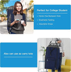 Bukere Laundry Basket, Laundry Backpack Bag for Guys Girls Boys, 2 in 1 Laundry Hamper for College Dorm Room Essentials, Adjustable Shoulder Straps, Freestanding Laundry Bag for Laundry Room, RV