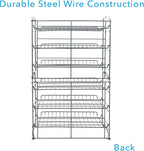 Atlantic Gravity-Fed Compact Double Canrack – Kitchen Organizer, Durable Steel Construction, Stackable or Side-by-Side, PN in Silver (Pack of 2)