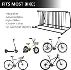 10 Bike Rack Stand, Commercial Grid Dual Sided Bike Rack Ground, Bicycle Storage Stand Floor Parking Stand for Garages, Stores, Schools & Universities, Powder-Coated Steel