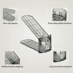Shoe Slots Organizer, Clear Shoe Stacker, Adjustable Level Shoe Rack,Storage Space Saver for Sneakers Display (Grey Transparent, 2Pack)
