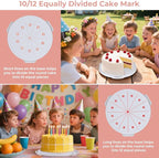 Foldable Cake Carrier with Portable Insulated Bag(Lightweight), Plate Stacker and Non-slip Silicone Trivet Mats, Holds up to 8.5in High and 10in Round Cake or 2pcs 9in Pies