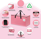 Extra Large Moving Bags with Zipper - Heavy Duty Tote for Packing Clothes, Durable Storage Bin Organizer, Multipack Set
