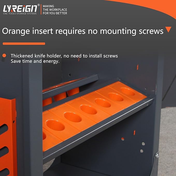 Mobile CNC Tool Storage Cart, CNC Tool Holder Utility Carts with Wheels, CNC Trolley is Suitable for Warehouses Storehouse Factory Garage