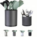 Utensil Holder,Extra Large Utensil Holder for Kitchen Counter, Silverware Organizer, Stainless Steel Storage Cooking Caddy Flatware Spoon Spatula Tool Cutlery Container(2 Set)