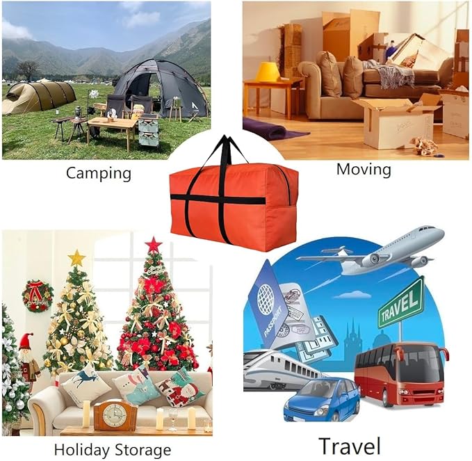 Extra Large Storage Duffle Bag for Travel, Black Oversized Giant Big Traveling Duffle Bag