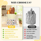 2 Pack Beeswax Bread Bags - 17x13 Inch Reusable Bread Storage Bags,Bees Wax Lined Bread Bags for Home Cooks fresh bread storage Easy Clean (Berry orange)