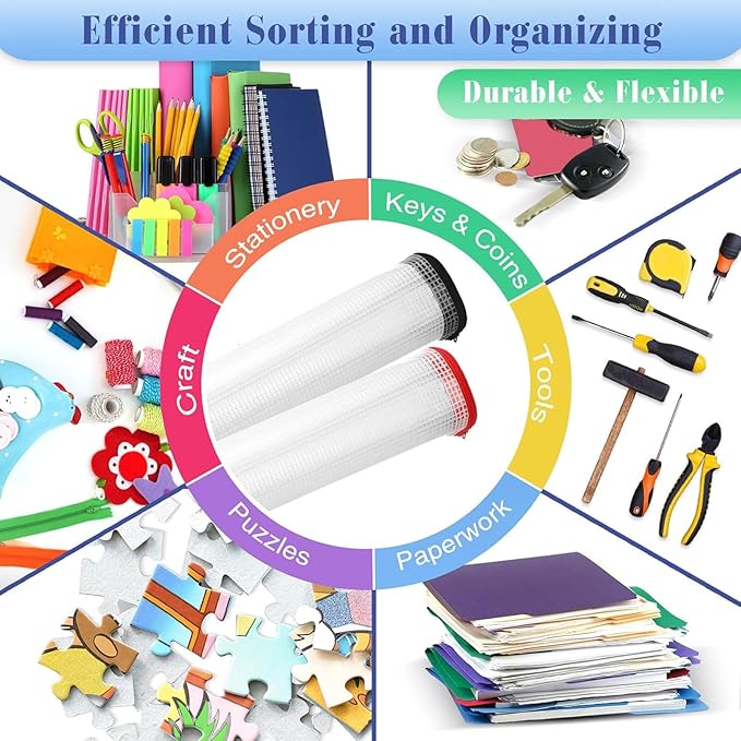 Jetec 32 Pcs Mesh Zipper Bags Toy Storage Bikini Organizer Bag Bolsas Para Guardar Trajes De Bano Waterproof Zipper Reusable Pouch Puzzle Multipurpose for Storage Office(Sweet Color,9.5 x 4.5 Inch)