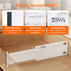 Lifewit 5 Pack 4" High Drawer Dividers 28-43.5cm/11-17" Adjustable Drawer Organizer for Clothes/Utensils, Expandable Drawer Separator in Dresser/Kitchen/Bedroom/Office Organization & Storage White