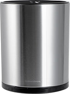 Restaurantware Stainless Steel Utensil Holder 1 Count 6.2 x 6.2 x 7.9 Inches Durable Cutlery Storage Flatware Organizer Rust-Resistant Sink Caddy Silver Kitchenware Holder