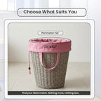 LFH Home Large Premium Cotton Canvas Laundry Bag with Drawstring and Handles Heavy Duty, Multi-Use, Washable for Home, Travel, College or Storage 28x 40 (Pack of 6)-Pink