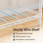 VIPEK V5C Medium Covered Clothes Rack Heavy Duty Portable Closet Wardrobe, Freestanding White Clothing Rack with Grey Upgarded Polyester Cover, Adjustable Custom Closet Rack, 56.7" Lx15.7 Wx76.4 H