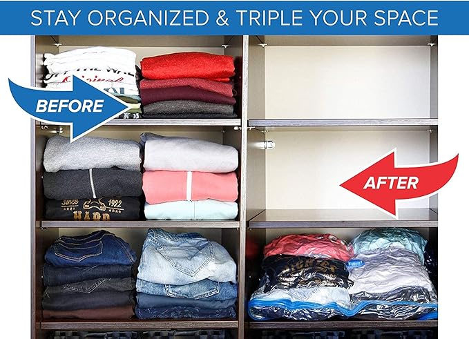 12 Medium Size 28"X20" Vacuum Storage Bags for Storage Organization