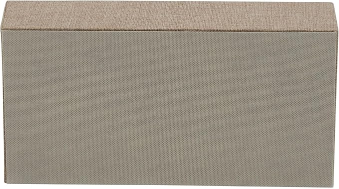 Household Essentials Brown 722-1 Deep 3 Section Drawer Organizer Box for Storage | 12 in x 6.13 in x 3.13