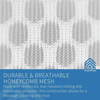 Muchfun 3Pcs Durable Honeycomb Mesh Laundry Bags for Delicates 9 x 12 Inches (3 Small)