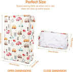 Odonata Slim Laundry Hamper Handles Collapsible Laundry Basket Thin Dirty Clothes Basket Narrow Laundry Bag Foldable Dirty Hamper 48L (Car)