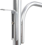 Household Essentials Hinge-It Clutterbuster Steel Valet Family Towel Bar, Silver