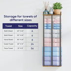 Towel Rack with Shelf – Modern Towel Holder for Bathroom Wall Mounted, Holds 6 Large Bath Towels, Rolled Towel Organizer for Bathroom, Laundry Room, and Small Space Storage，Vintage Color
