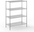 24" Deep x 48" Wide x 64" Height Wire Shelving Kit | 4-Tier | NSF Commercial Storage Rack Unit