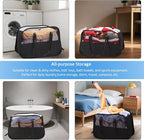 Collapsible Laundry Baskets, 95L Laundry Hamper, Foldable Clothes Hamper with Shoulder Strap for Bedroom, Dorm, Apartment - Durable Tear-Resistant Storage Basket for Laundry, Kids Room (2 Pack, Black)