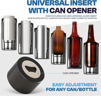 Frost Buddy Universal Can Cooler - Fits all - Stainless Steel Can Cooler for 12 oz & 16 oz Regular or Slim Cans & Bottles - Stainless Steel (Mossy Oak Bottomland)