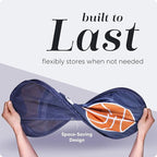 Handy Laundry Collapsible Mesh Pop Up Laundry Hamper with Side Pocket – Breathable, Space-Saving, Foldable Clothes Basket for Laundry, Storage, Travel, Dorm, Sports, 24 Inch