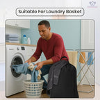 LFH Home Large Premium Cotton Canvas Laundry Bag with Drawstring and Handles Heavy Duty, Multi-Use, and Washable for Home, Travel, College or Storage 28x40 (Pack of 4)-Black