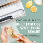 Avid Armor Vacuum Sealer Bags 100 Gallon 11"x16" for Food Saver, Seal a Meal Vac Sealers BPA Free, Heavy Duty Commercial Grade, Meal Prep and Sous Vide Vacuum Safe, Universal Design Pre-Cut Bag