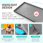 SIKADEER 28" x 22" Under Sink Mat Waterproof, Silicone Mat Kitchen Drawer Shelf and Cabinet Liner, Sink Protector for Kitchen Organizers and Storage, Boot Tray Pet Food Mats