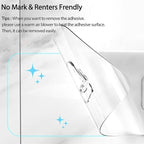 Shower Caddy Organizer with Hooks,Self Adhesive Bathroom Shelves,Shower Shelves,No Drilling Bathroom Organizers and Storage,Perfect for RV, Apartment, Home Decor,Silvery 3PK