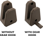 Horizontal Wall Ski Holder – Space-Saving Ski Wall Mount for Garage & Home Storage | Holds 1 Pair of Skis | Mountain, Snowflake & No Design Styles (Gray, Snowflake | Without Gear Hook)