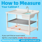 Silicone Under Sink Mat 28" x 22", kitchen Essentials and Gadgets, Shelf liner and Cabinet Protector, Home Organizers and Storage, Waterproof Bathroom Tray