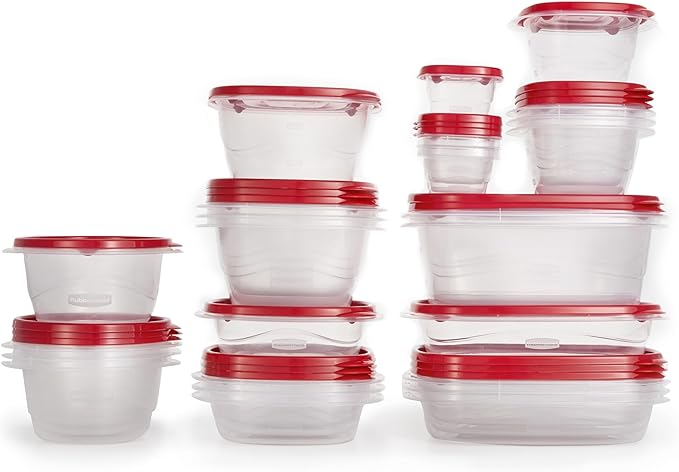 Rubbermaid TakeAlongs Food Storage Containers Set of 26 Clear
